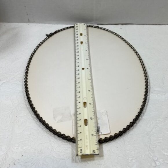 VTG Chain Framed Oval Angel & Child Printing Wall Hanging Picture 11.25"x8" - Picture 8 of 10